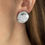 Thumbnail: Double Take Twinkle ♥ White Earring ♥ Paparazzi Accessories 