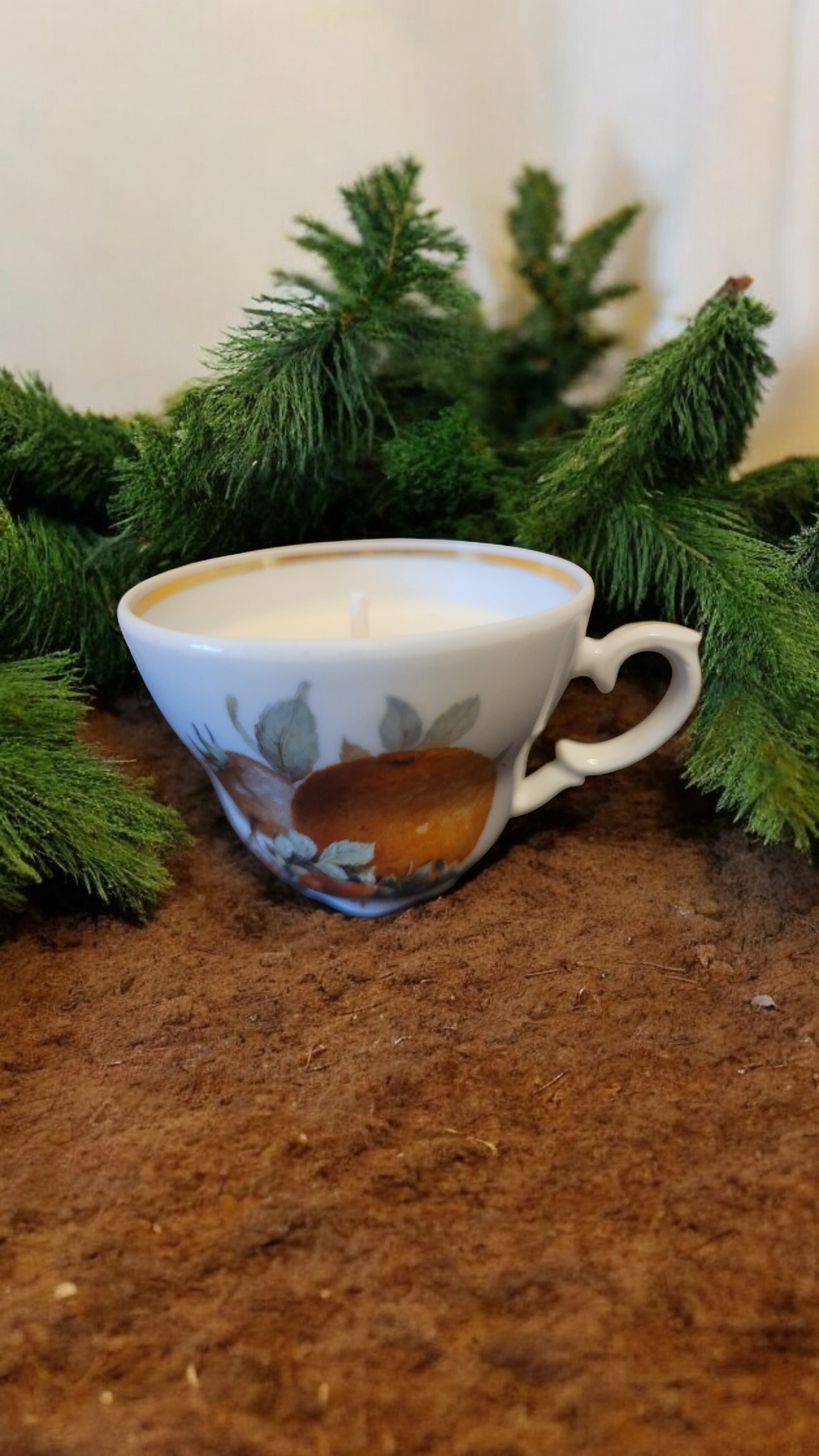 #212G Clementine China Tea Cup