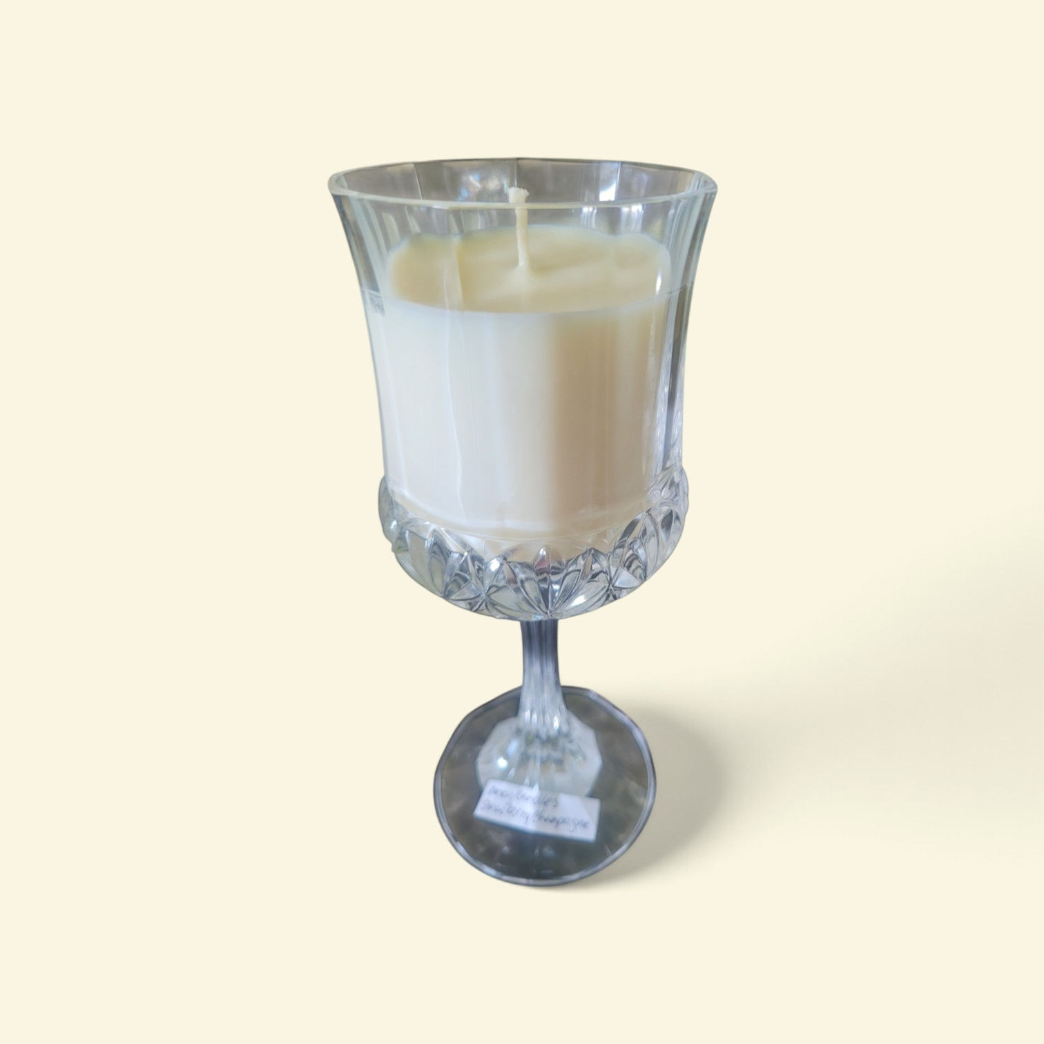 #100H Strawberry Champagne Crystal Wine Glass
