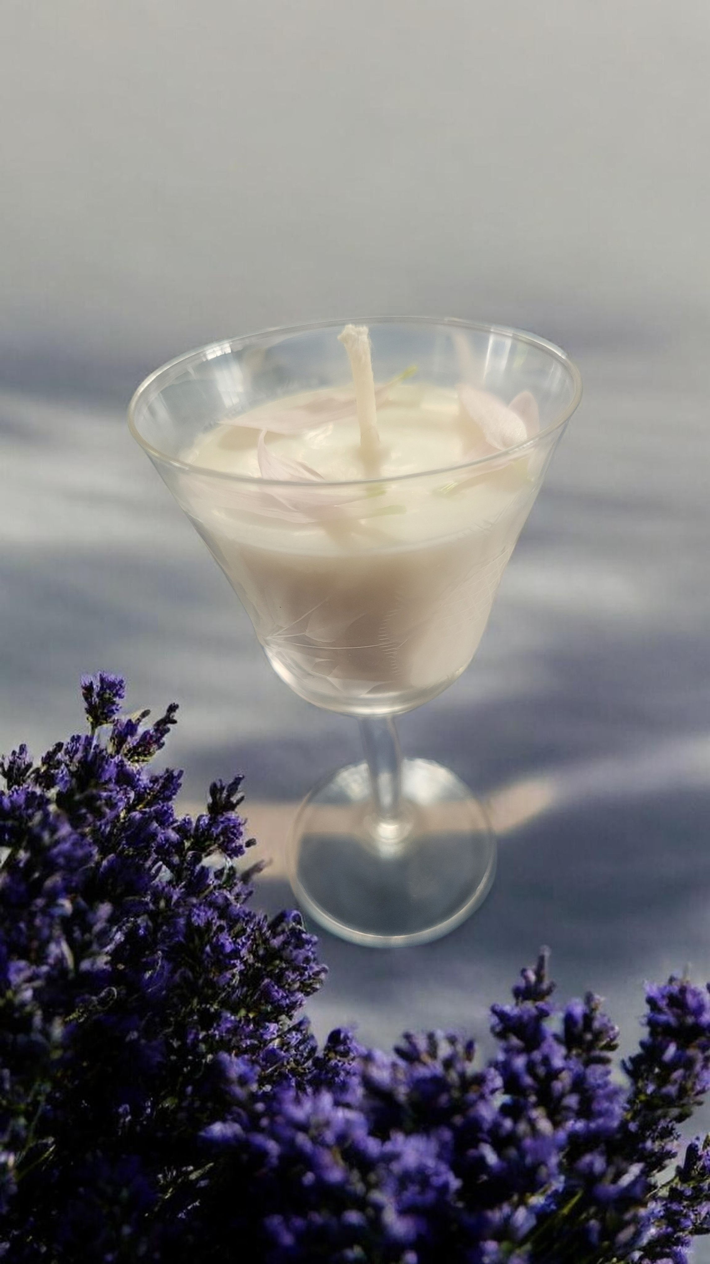 #72H Lavender Wine Glass