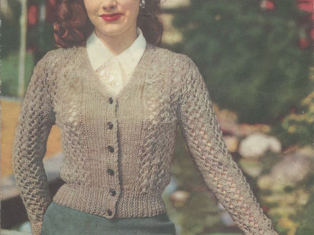 Yarn Weight for Vintage Knitting Patterns