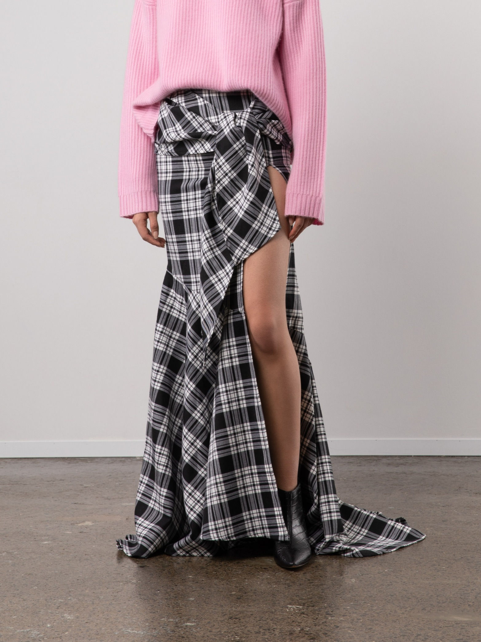 TARTAN MAXI SKIRT