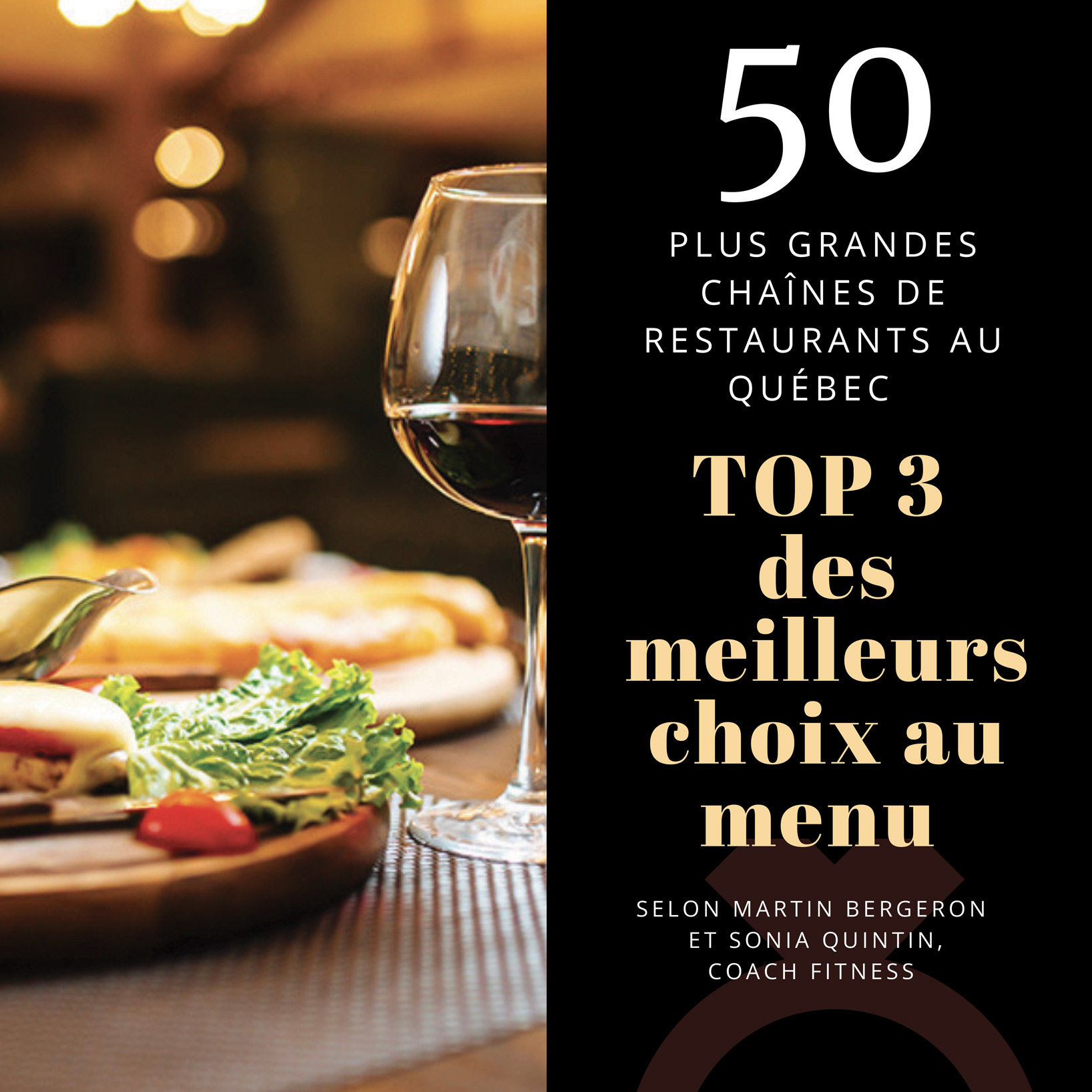 EBOOK - TOP 3 DES MEILLEURS CHOIX AU MENU