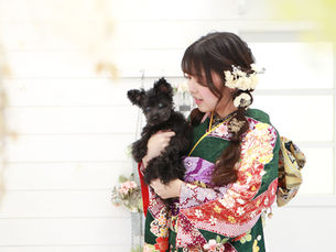 ワンちゃんと一緒に成人記念