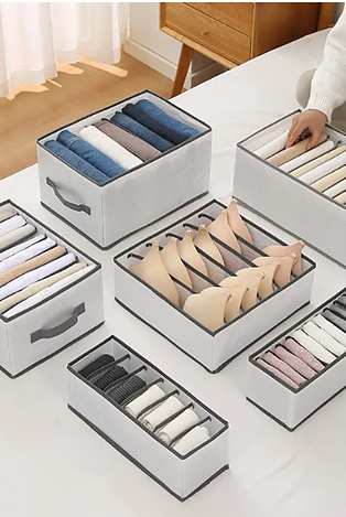 JUEGO DE 4 ORGANIZADORES DE ROPA