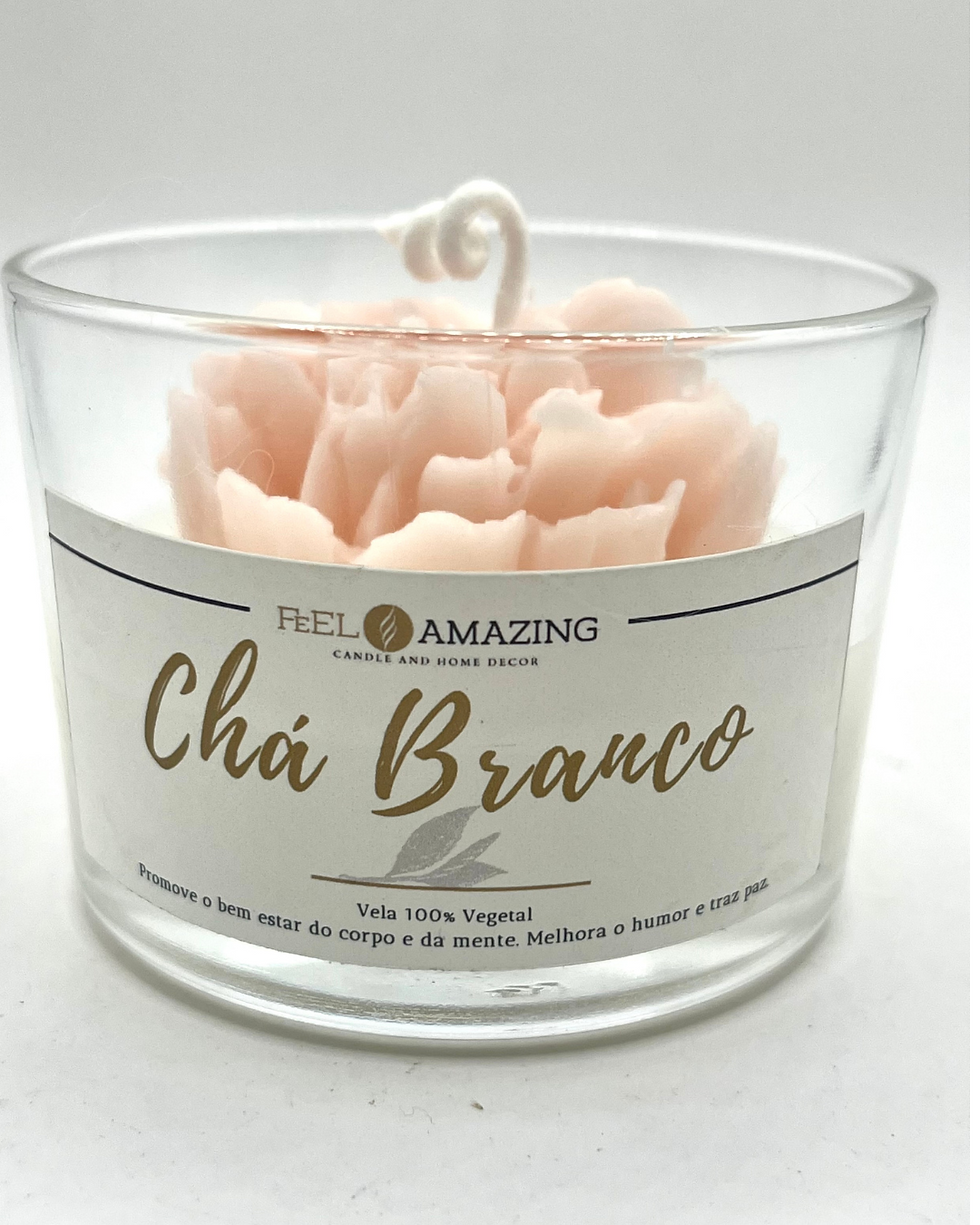 Miniatura: Vela Aromática Com Flor