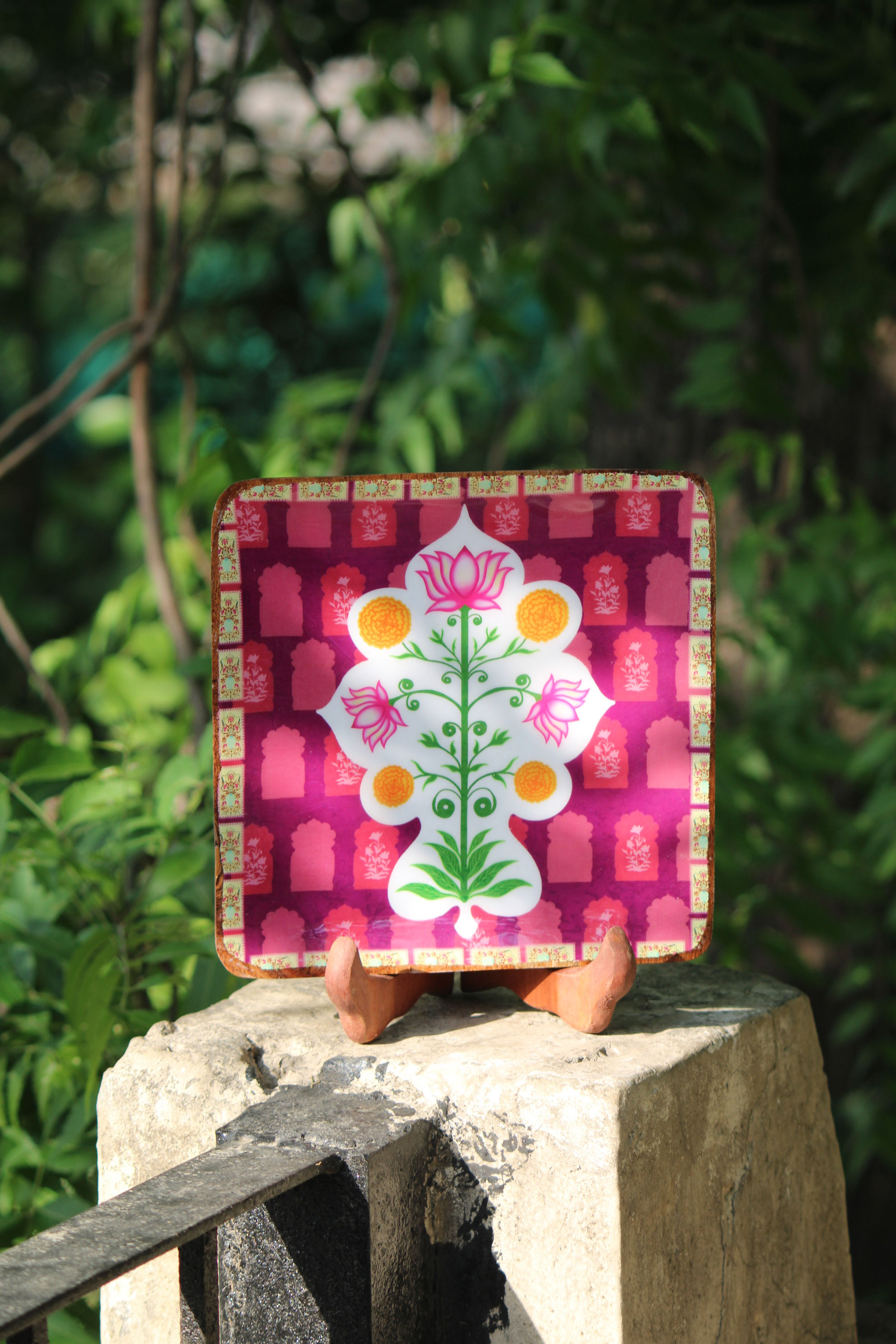 Morphed Rani Wooden Plate