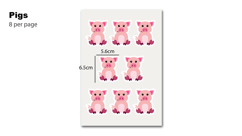 Thumbnail: Farm stickers €10 per page