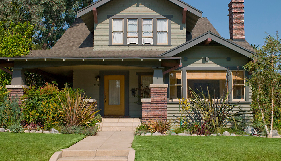grey painted house