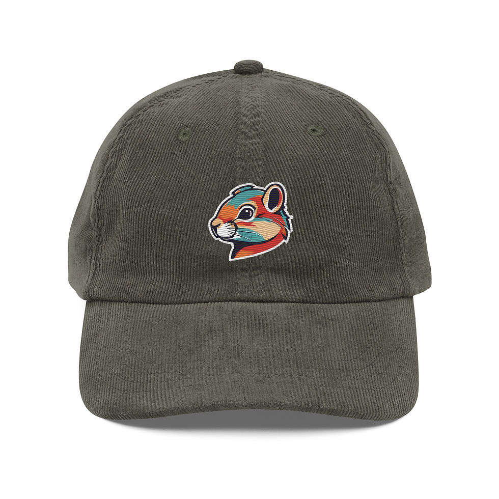 Thumbnail: The Chipmunk: Vintage corduroy cap