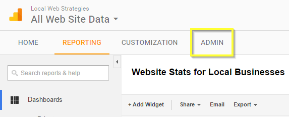 google analytics guide email admin