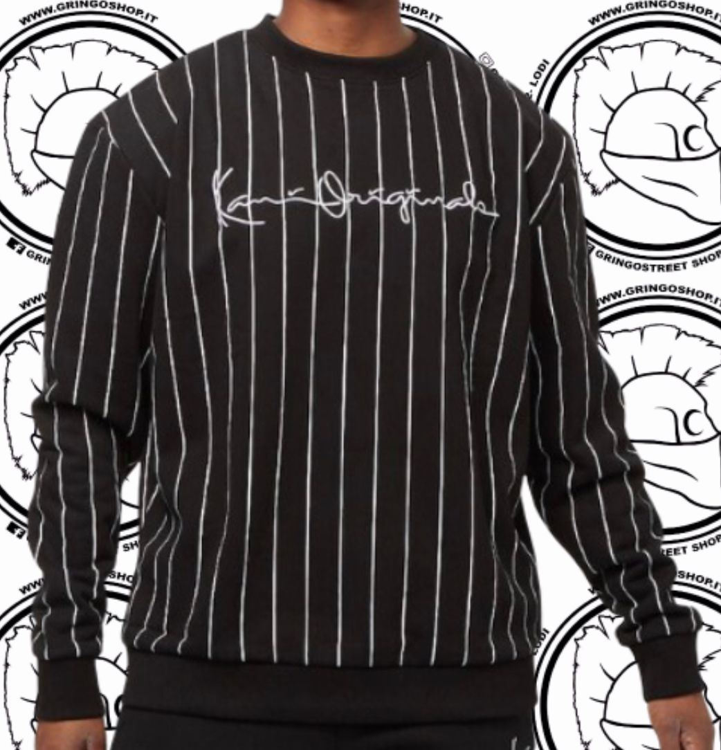 felpa karl kani blk girocollo