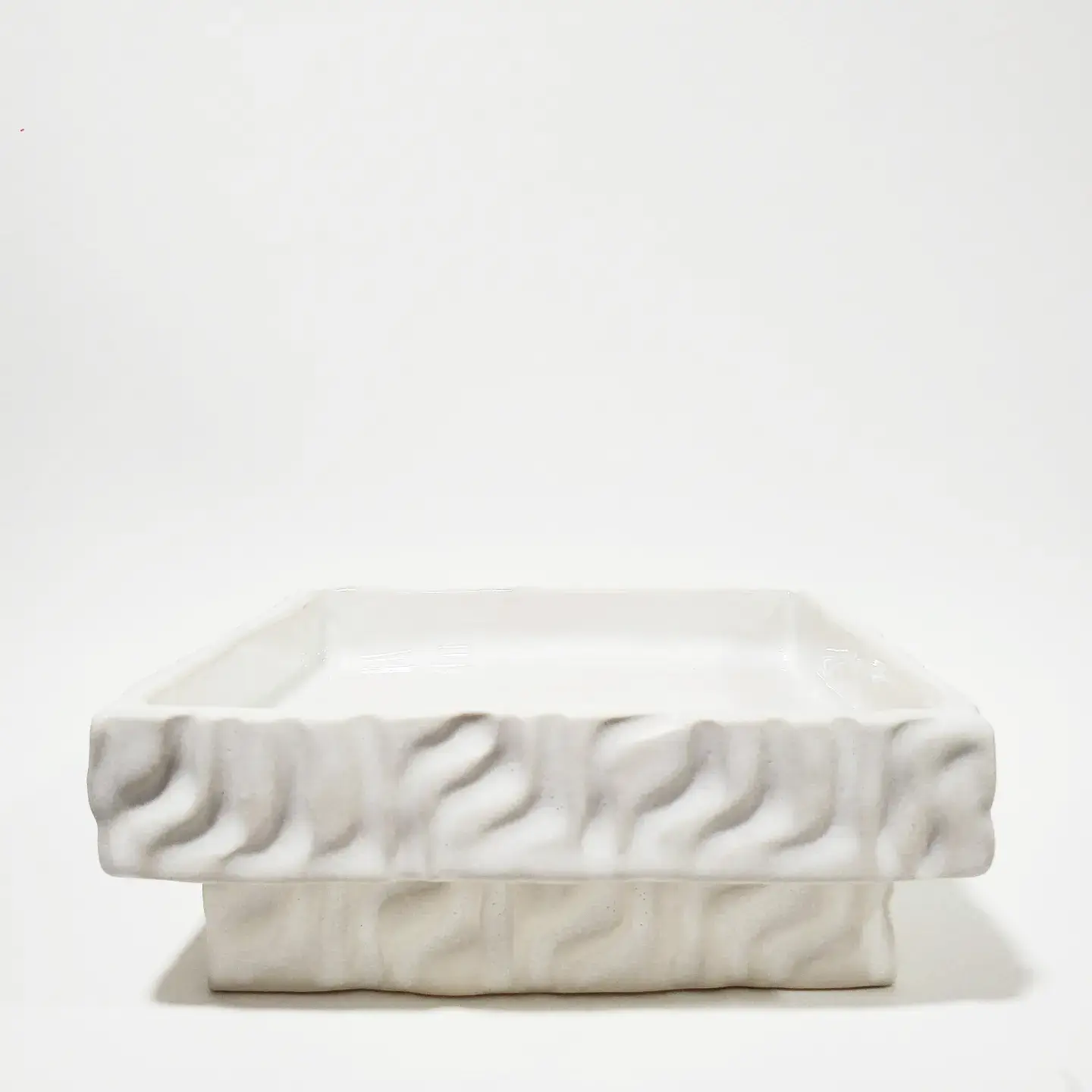 Footed Organic Geometric Tray