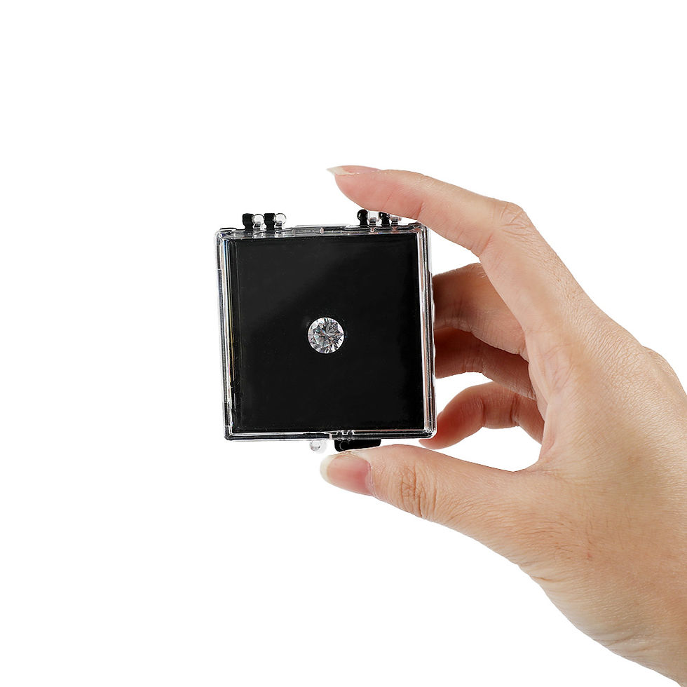 Thumbnail: DK21674 - Clear Gemstone Box with Sticky Gel Pad for Secure Display