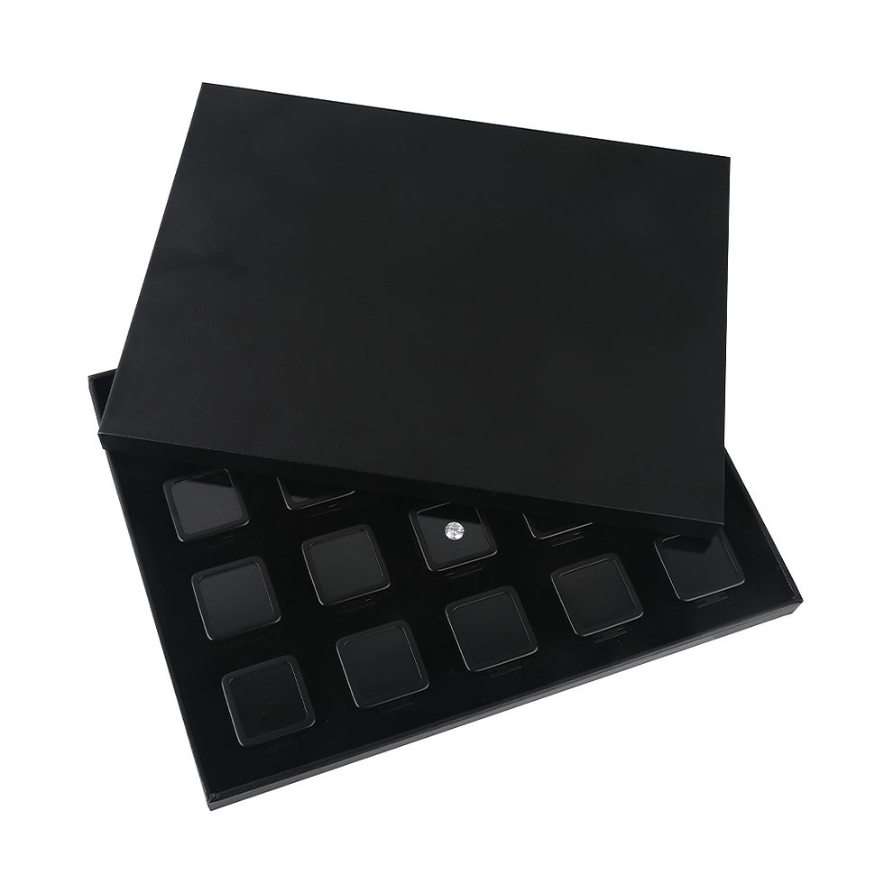 Thumbnail: DK21658-20 – Diamond Display Box Tray Set (20 Pieces) with Round Corners
