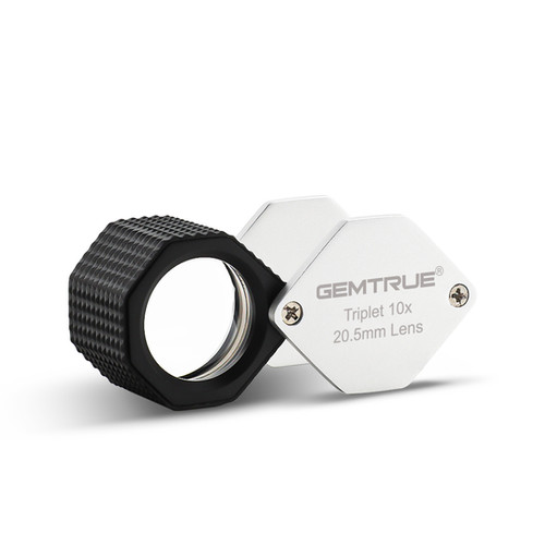 DK18001 Diamond Loupe 20.5mm 10x Triplet Loupe with Rubbergrip