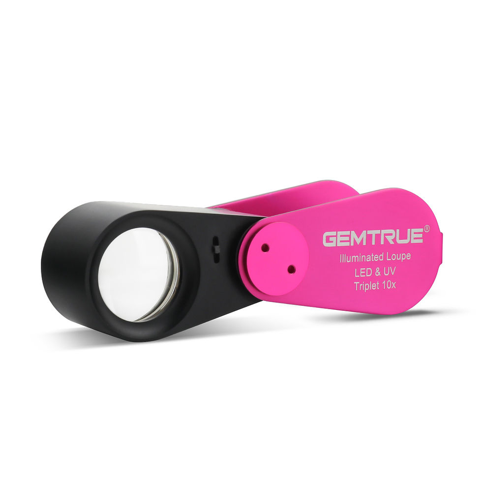 Thumbnail: DK09103C Diamond Loupe Illuminated Rechargeable LED & UV triplet 10x 20.5mm