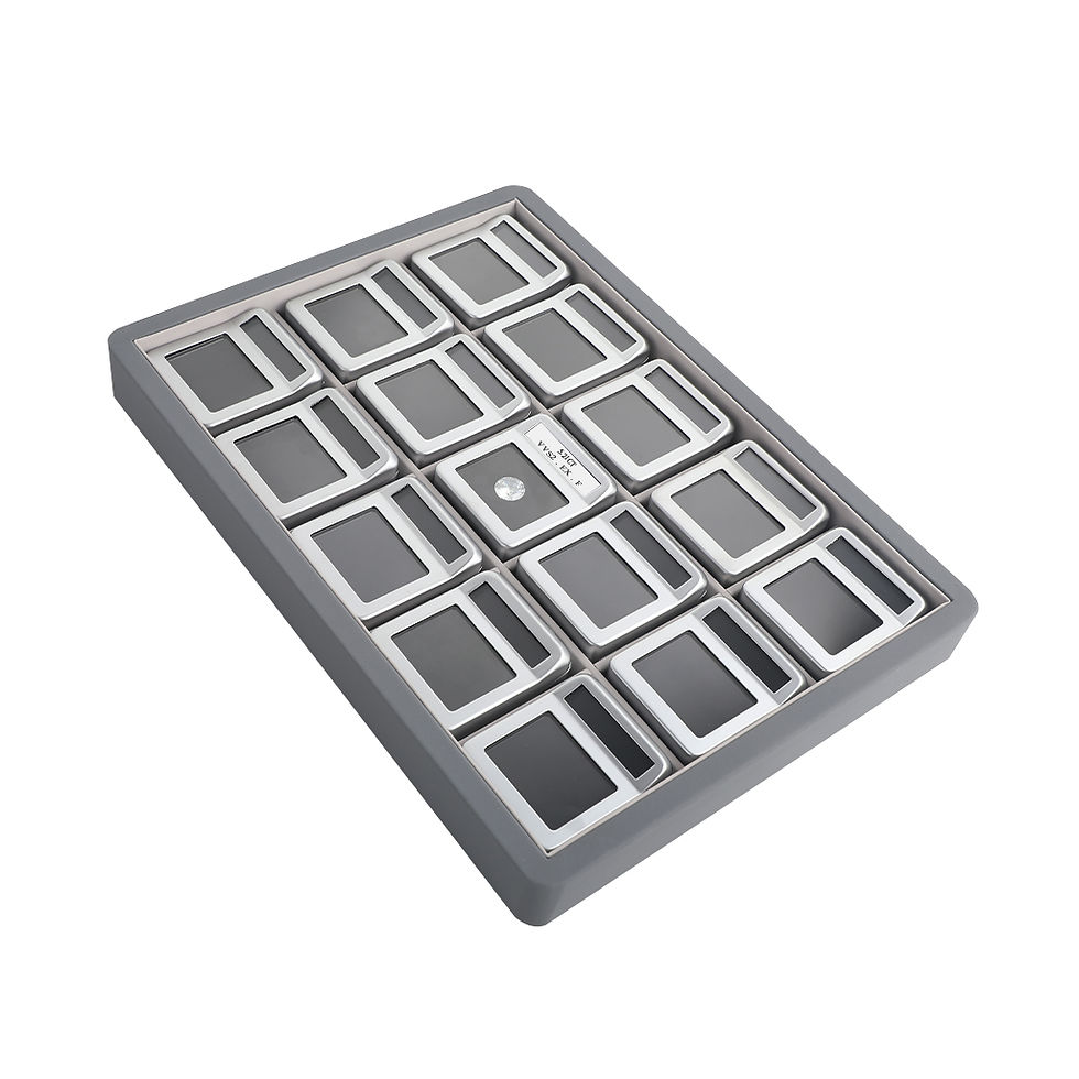 Thumbnail: DK21671-15 Diamond Display Box with logo inter-changeable stone details card