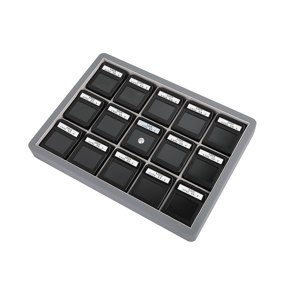 Thumbnail: DK21671-15 Diamond Display Box with logo inter-changeable stone details card