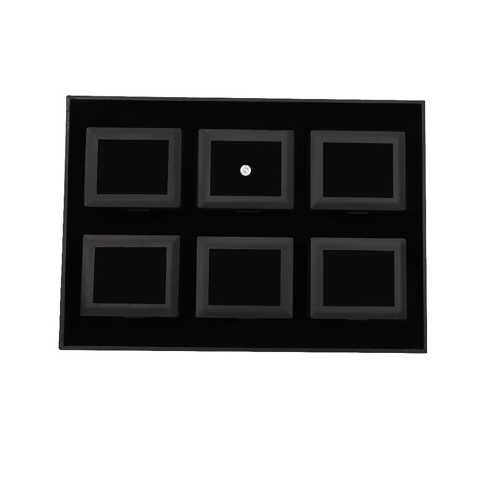 Thumbnail: DK21624L-6 Tray set for large Self-Stand Diamond Display Box 6 Boxes in a tray