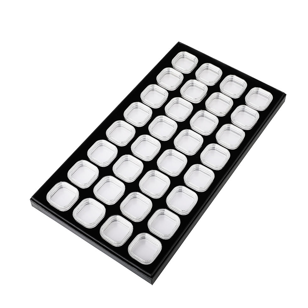 Thumbnail: DK21620-32 Suspension Gemstone Box Set - 32 Boxes, Durable Black Paper Tray