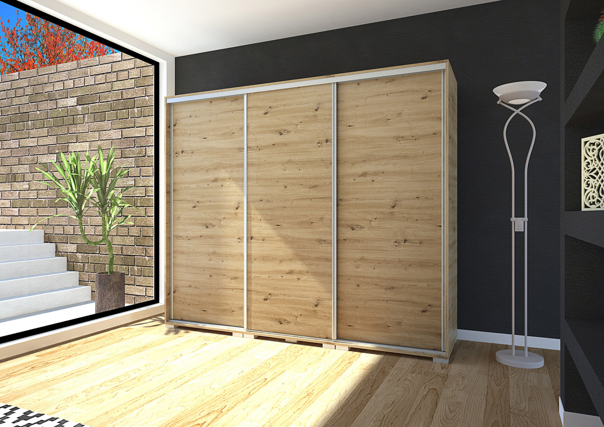 Bond Tolóajtós Gardrób