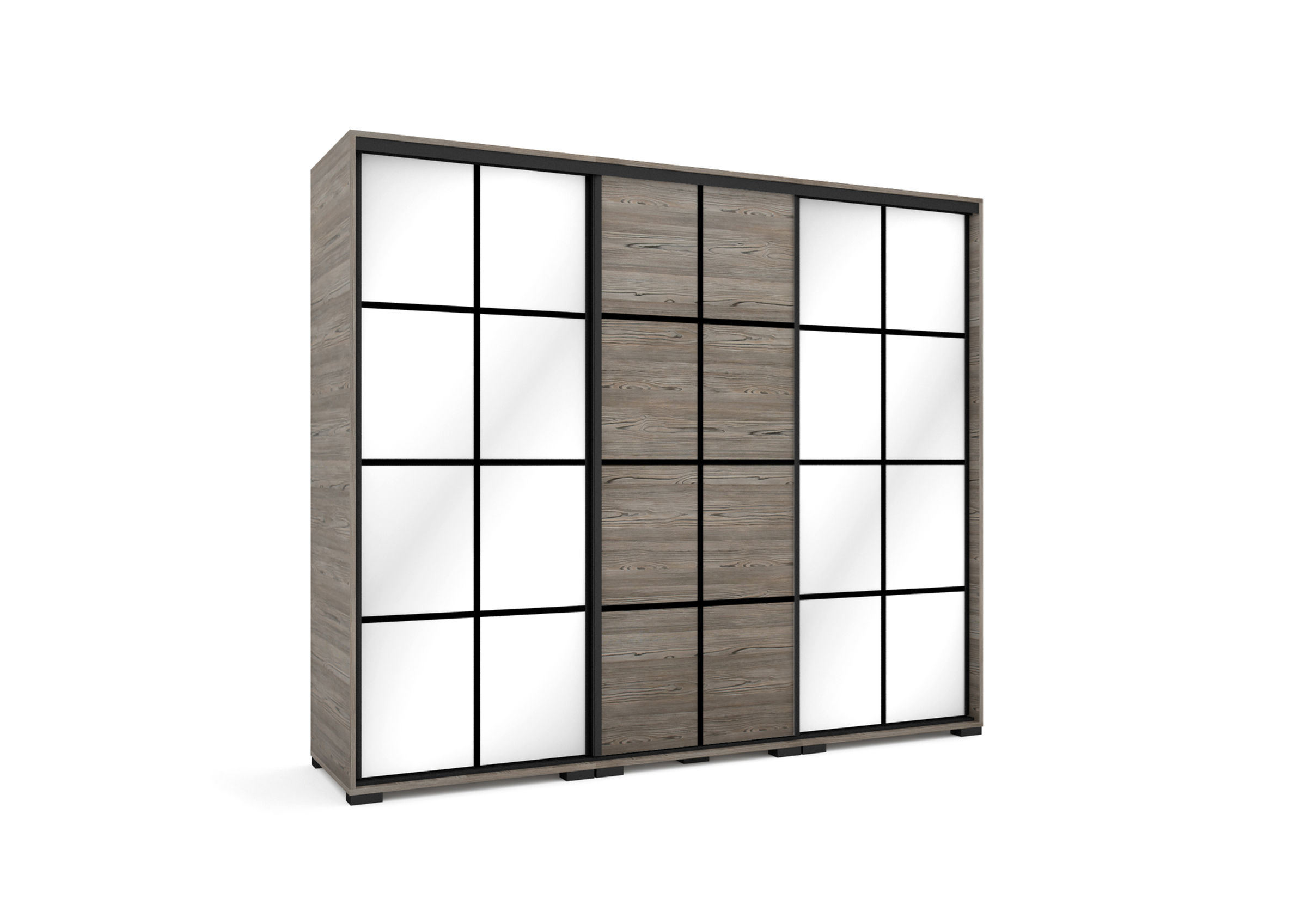 Rock 239 Tolóajtós Gardrób 2 Tükörrel