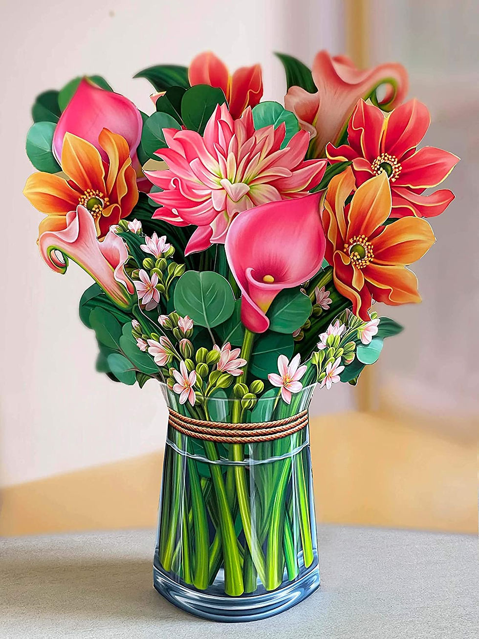 Thumbnail: Pop-Up Dahlia Bouquet Card