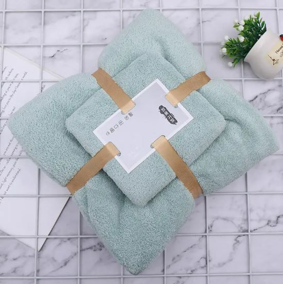 Thumbnail: Fleece Face & Bath Towel Set
