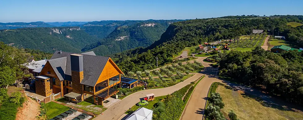 Vista panorâmica do parque Olivas de Gramado