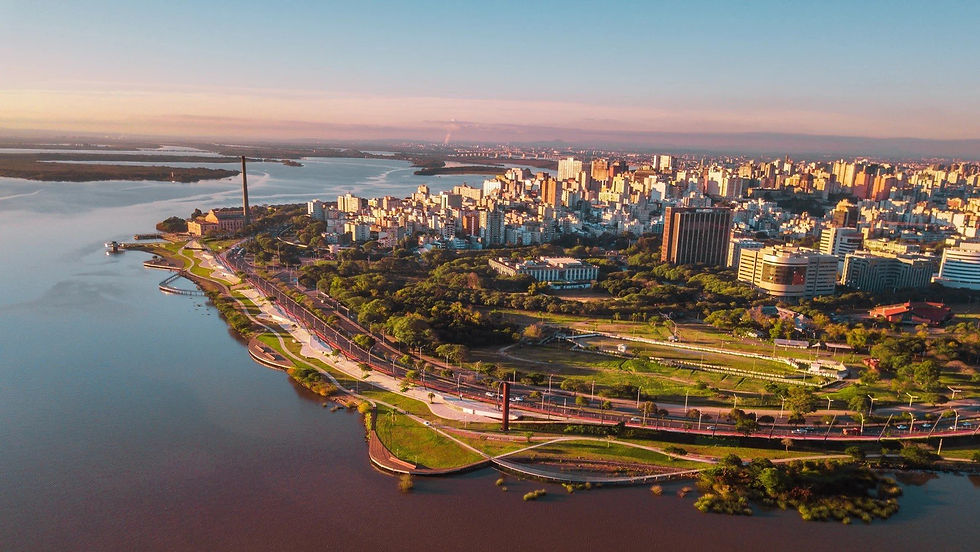 Orla do Guaíba em Porto Alegre