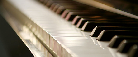 Piano Keyboard Close-Up