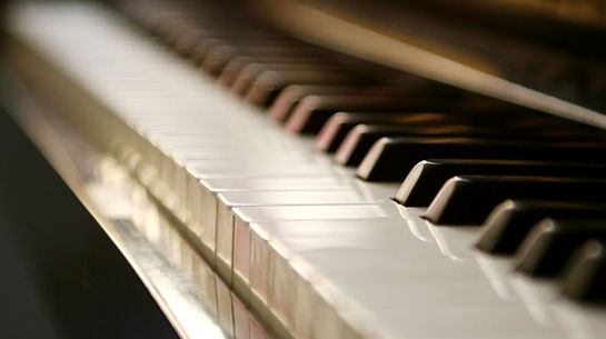 Piano Keyboard Close-Up