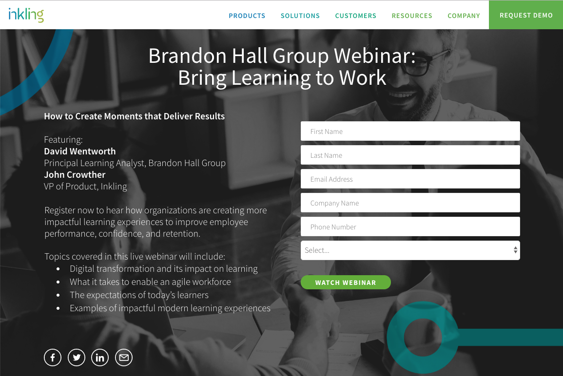 Gated on-demand video page