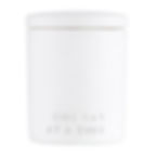 Breathe easy, stay calm and be inspired with our matte ceramic candles featuring debossed words of inspiration