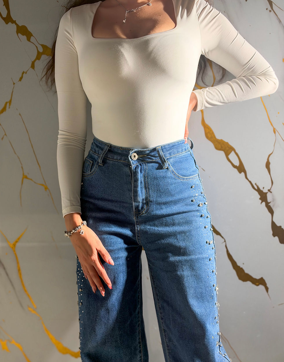 Miniatura: Jeans glitter