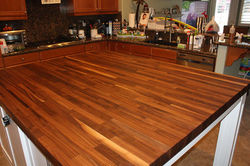 Walnut butcher block top