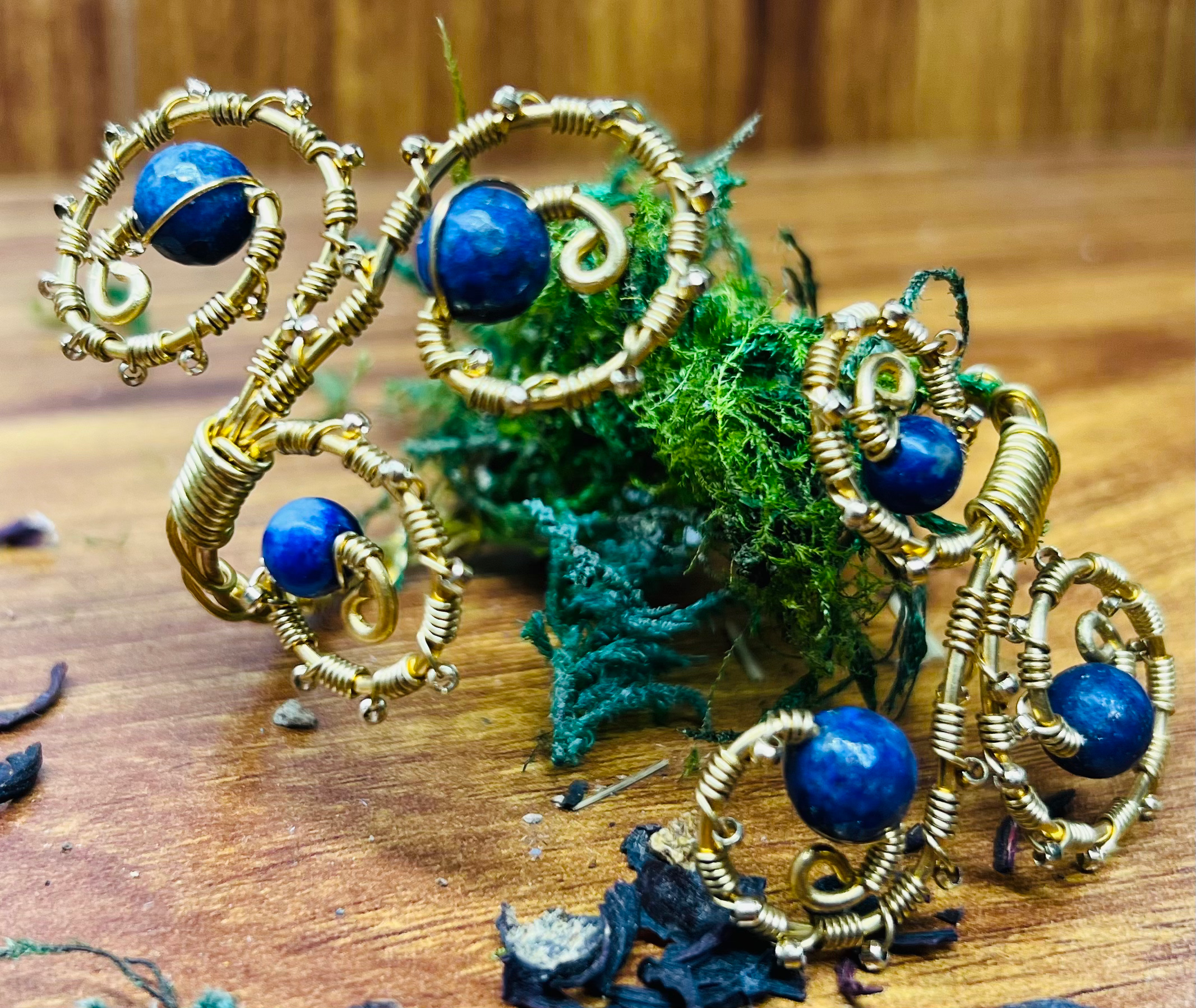 Wire Wrapped Bronze Bracelet