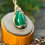 Thumbnail: Malachite Pendant 14k