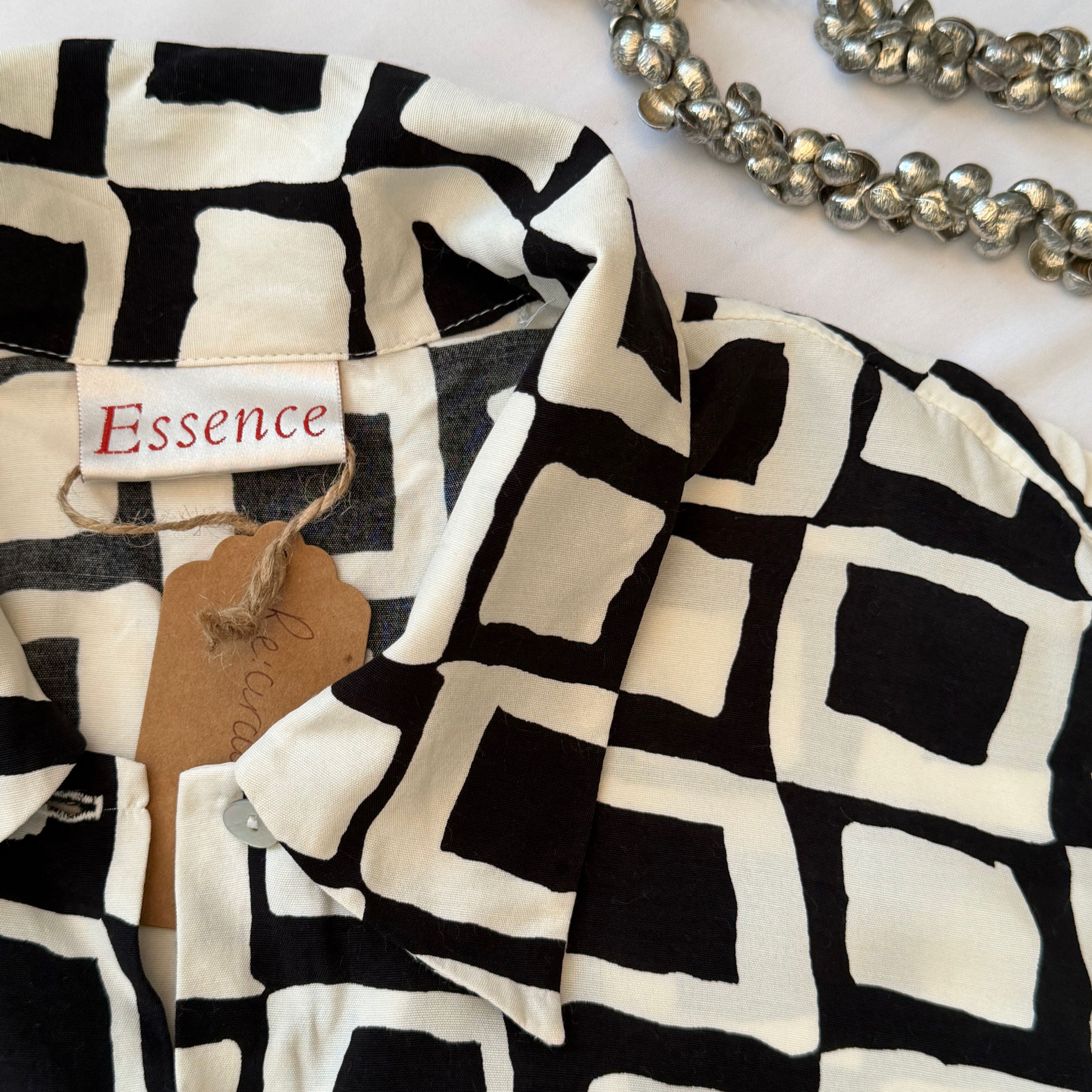vintage black and white shirt