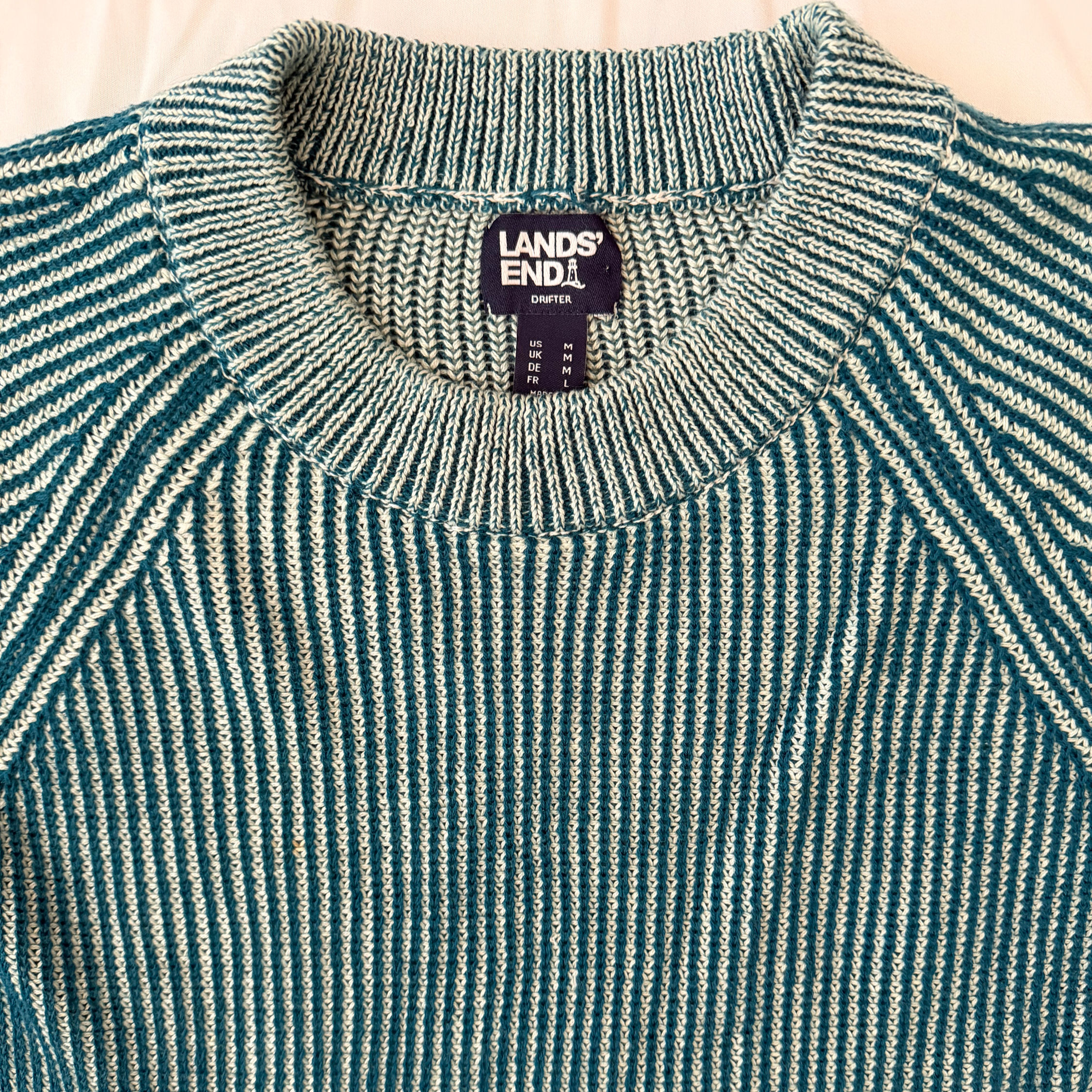 Blue rib jumper
