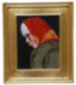 Jules Dahlager Oil Painting, Horse Creek Mary, 1940s