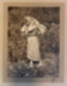 Edward Curtis Unpublished Hesquiat Toned Silver Gelatin Border Photograph