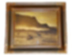 ASAHEL CURTIS Cattle in the Grand Coulee Orotone Goldtone Photograph