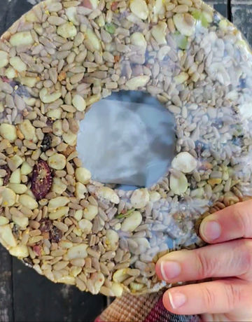 Thumbnail: Birdseed Wreath (Woodpecker Snack) - 3 Pack