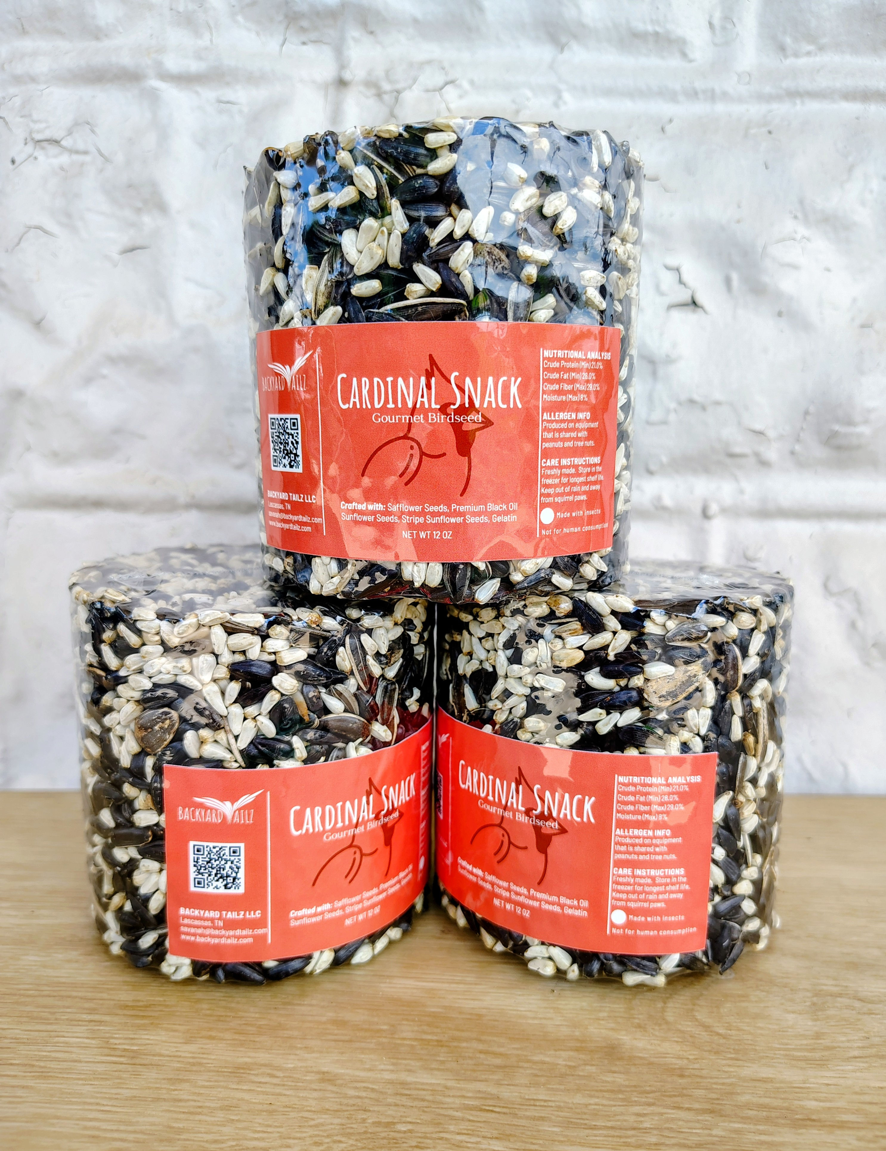 Jr. Birdseed Cylinder (Cardinal Snack)