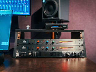 analog studio hardware and signal processing equipment used for sound engineering training