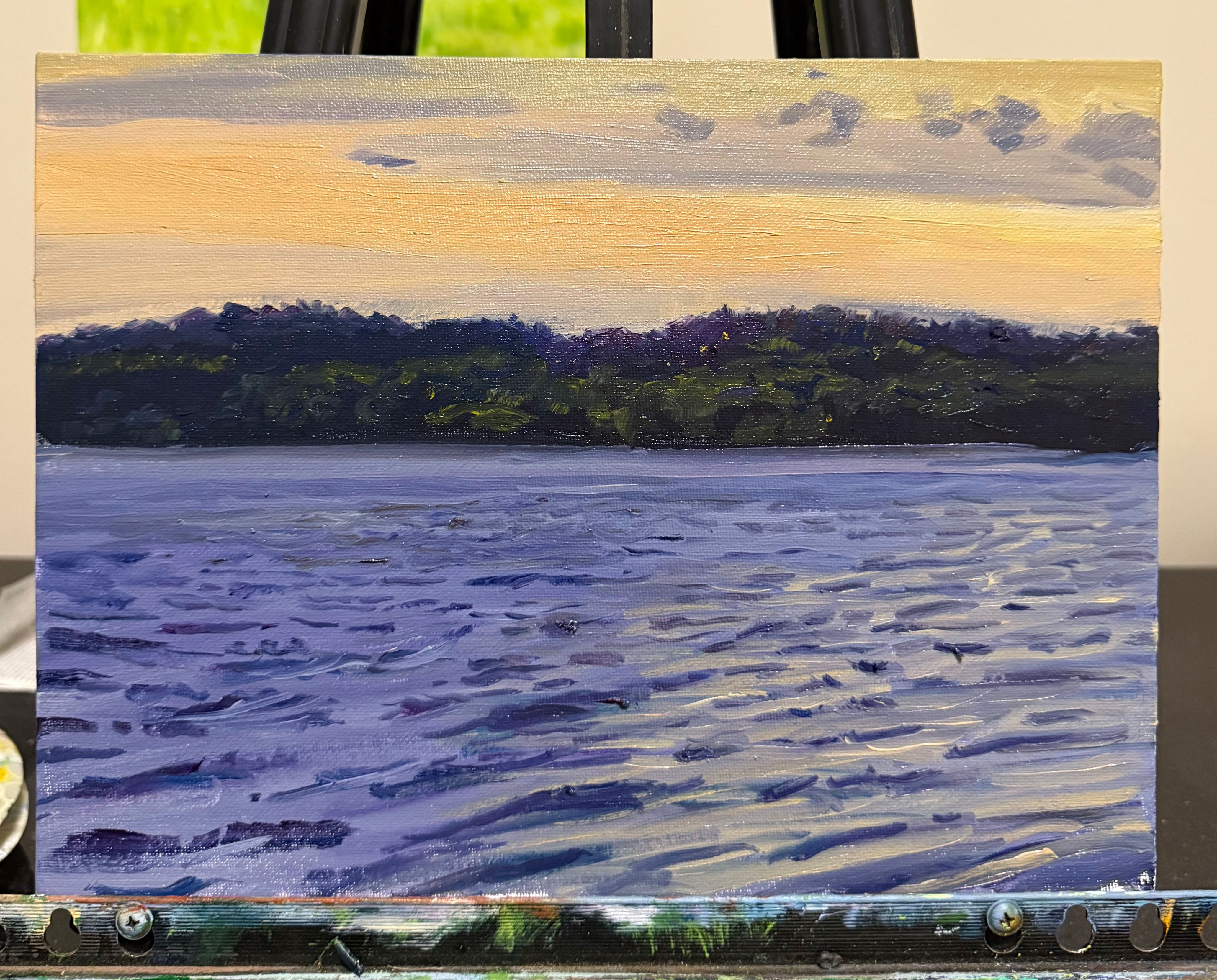 “Percy Priest, Spring Dusk” 11”x14” oil