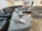 Thumbnail: Gray electric reclining sectional 