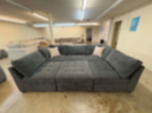 Gray Modular Pit Sectional 